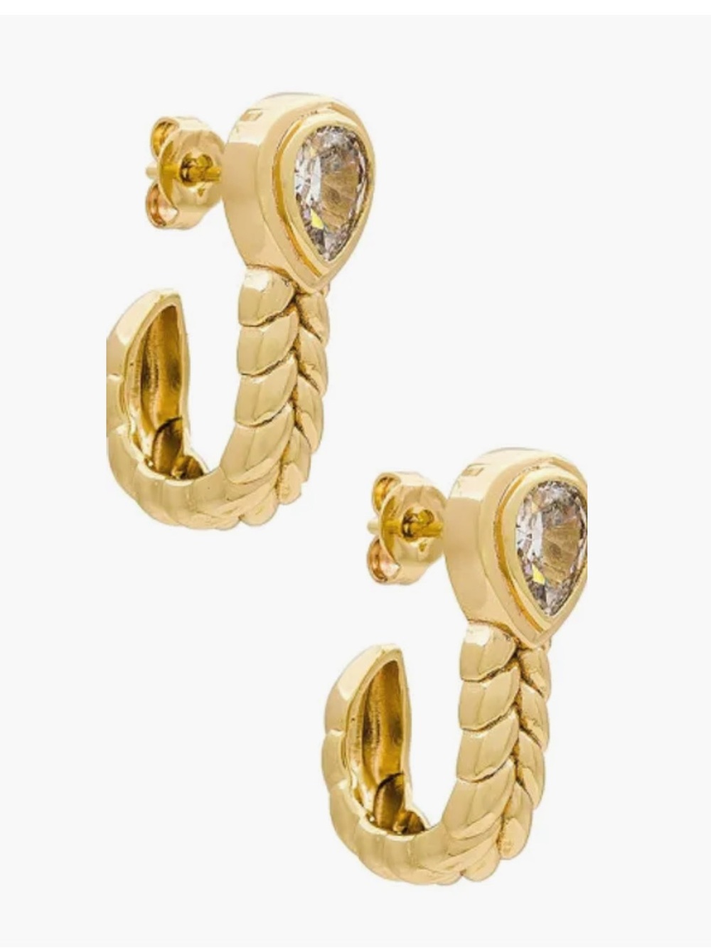 EUC Lili Claspe Gold Plated Hook Earrings